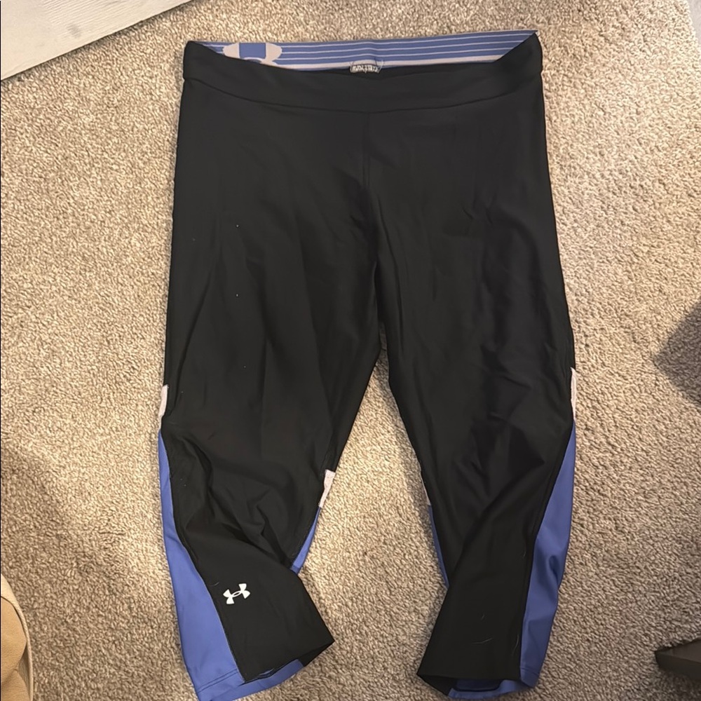 Under Armour Black and Blue Leggings